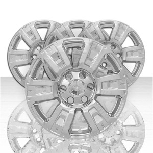 Set of 4 18" 6 Spoke Wheel Skins for 2016-2019 Nissan Titan SV - Chrome
