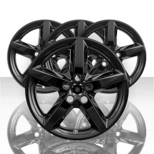 Set of 4 18" 5 Spoke Wheel Skins for 2016-19 Ford Explorer XL/XLT - Gloss Black