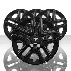 4pc 16" 5 Split Spoke Wheel Skins for 2018-2021 Jeep Compass Sport - Gloss Black