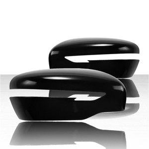 Set of 2 Top Half Left and Right Mirror Covers for 2014-2017 Nissan Juke - Chrome