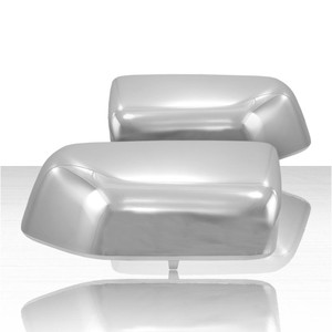 2pc Top Half Replacement Mirror Covers for 2017-2020 Ford Superduty XL/XLT - Chrome