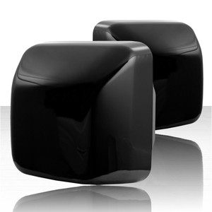 2pc Top Half Replacement Mirror Covers for 2018-2021 Jeep Wrangler JL - Gloss Black