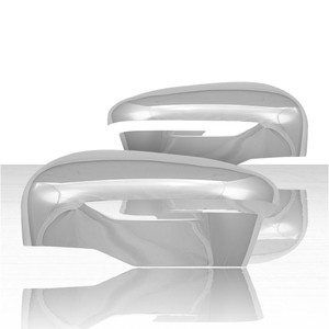 Set of 2 Top Half Replacement Mirror Covers for 2014-2017 Nissan Juke - Chrome