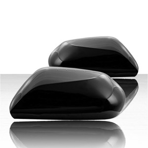 Set of 2 Top Half Replacement Mirror Covers for 18-23 Toyota Camry - Gloss Black