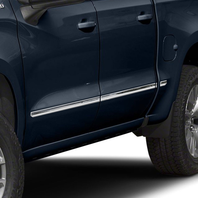 Stainless Body Side Molding for 201920 Silverado 1500 Crew 5'8" Bed 1