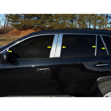Luxury FX | Pillar Post Covers and Trim | 19 Toyota Rav4 | LUXFX3793