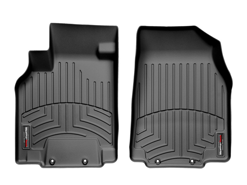 WeatherTech FloorLiner HP Custom Fit Floor Mats For Mazda CX-9 (1st Row) – Black, All-Weather Protection