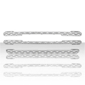 3pc Grille Overlay for 2019-2021 GMC Sierra 1500 SLT - Chrome
