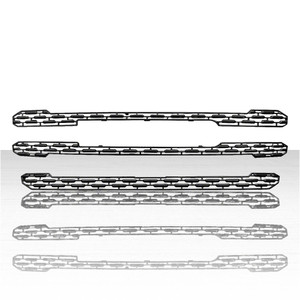 3pc Grille Overlay for 2019-2021 GMC Sierra 1500 SLT - Gloss Black