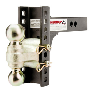 Husky Towing Trailer Hitch Ball Mount for 2" Rcvr 14K Adjust Drop/Rise Dual Ball