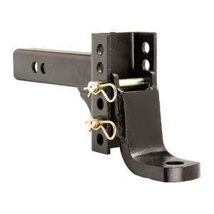 Husky Towing Trailer Hitch Ball Mount for 2" Receiver 6K Drop/Rise Black Steel