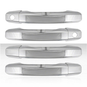 Set of 4 Door Handle Covers for 2019-2025 Sierra 1500 - Chrome w/o Smart Key