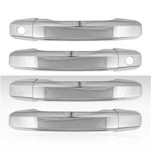 Set of 4 Door Handle Covers for 2019-2021 Sierra 1500 - Chrome w/o Smart Key