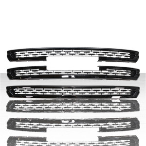 3pc Grille Overlay for 2020-2021 GMC Acadia - Gloss Black