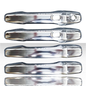 Set of 4 Door Handle Covers for 2011-2019 Ford Explorer - Chrome w/Smart Key