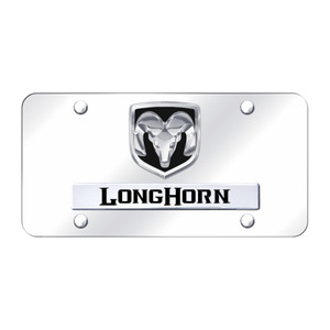 Au-TOMOTIVE GOLD | License Plate Covers and Frames | RAM Longhorn | AUGD8920