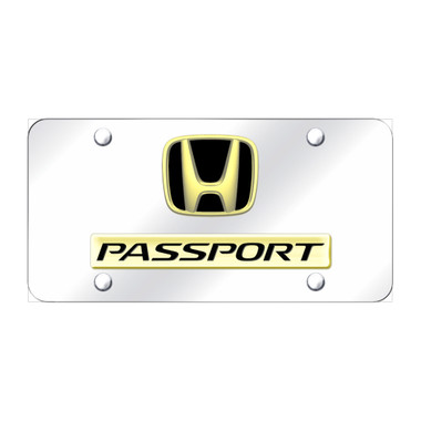 Au-TOMOTIVE GOLD | License Plate Covers and Frames | Honda Passport | AUGD8926