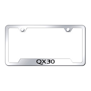 Au-TOMOTIVE GOLD | License Plate Covers and Frames | Infiniti QX30 | AUGD9053