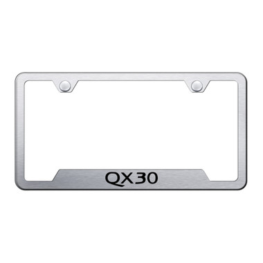 Au-TOMOTIVE GOLD | License Plate Covers and Frames | Infiniti QX30 | AUGD9055