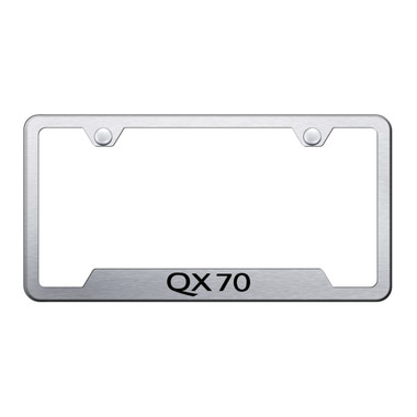 Au-TOMOTIVE GOLD | License Plate Covers and Frames | Infiniti QX70 | AUGD9065