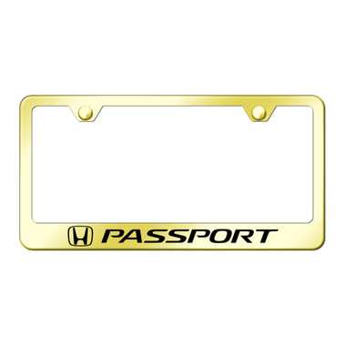Au-TOMOTIVE GOLD | License Plate Covers and Frames | Honda Passport | AUGD9681