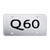 Au-TOMOTIVE GOLD | License Plate Covers and Frames | Infiniti Q60 | AUGD9877