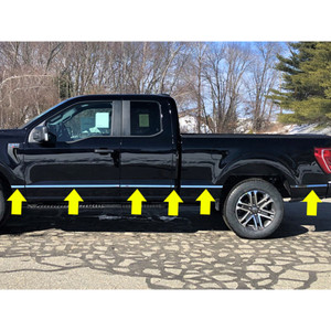 Luxury FX | Side Molding and Rocker Panels | 21-22 Ford F-150 | LUXFX4130