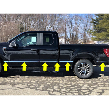 Luxury FX | Side Molding and Rocker Panels | 21-22 Ford F-150 | LUXFX4130