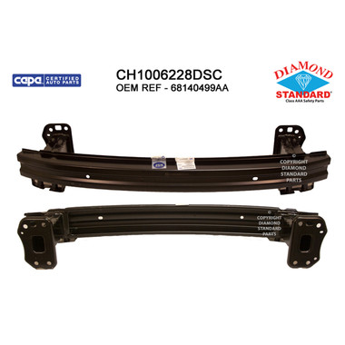 Upgrade Your Auto | Replacement Bumpers and Roll Pans | 14-18 Jeep Cherokee | CRSHX01399