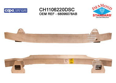 Upgrade Your Auto | Replacement Bumpers and Roll Pans | 14-18 Jeep Cherokee | CRSHX02037