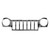 Upgrade Your Auto | Replacement Grilles | 02-04 Jeep Liberty | CRSHX02297