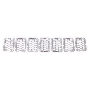 Upgrade Your Auto | Grille Overlays and Inserts | 17-21 Jeep Grand Cherokee | CRSHX02480