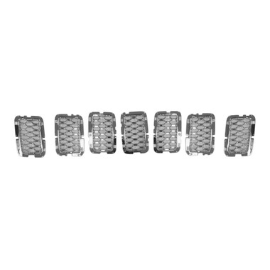 Upgrade Your Auto | Grille Overlays and Inserts | 17-21 Jeep Grand Cherokee | CRSHX02481