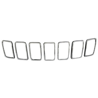 Upgrade Your Auto | Grille Overlays and Inserts | 17-21 Jeep Grand Cherokee | CRSHX02527