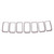 Upgrade Your Auto | Grille Overlays and Inserts | 15-16 Jeep Grand Cherokee | CRSHX02531