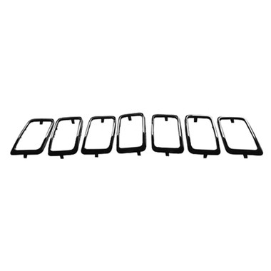 Upgrade Your Auto | Grille Overlays and Inserts | 17-21 Jeep Grand Cherokee | CRSHX02532