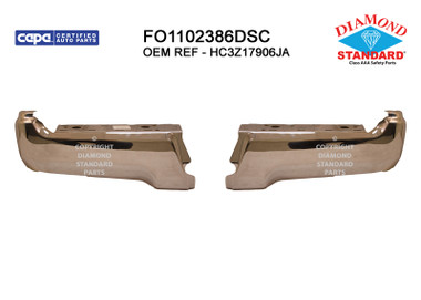 Upgrade Your Auto | Replacement Bumpers and Roll Pans | 17-22 Ford Super Duty | CRSHX04763