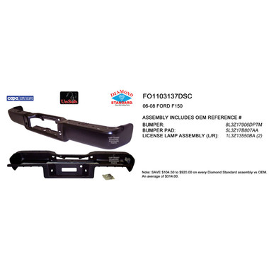 Upgrade Your Auto | Replacement Bumpers and Roll Pans | 06-08 Ford F-150 | CRSHX04781