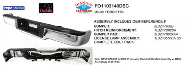 Upgrade Your Auto | Replacement Bumpers and Roll Pans | 07-08 Lincoln Mark LT | CRSHX04788