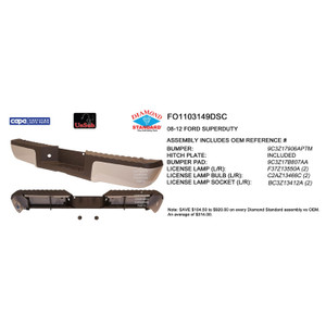 Upgrade Your Auto | Replacement Bumpers and Roll Pans | 08-12 Ford Super Duty | CRSHX04791