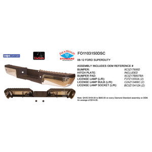 Upgrade Your Auto | Replacement Bumpers and Roll Pans | 08-12 Ford Super Duty | CRSHX04793