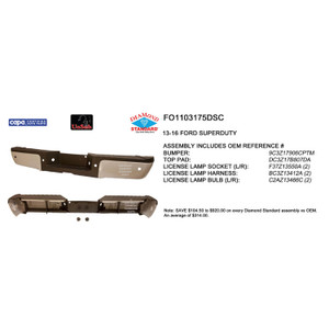 Upgrade Your Auto | Replacement Bumpers and Roll Pans | 13-16 Ford Super Duty | CRSHX04804