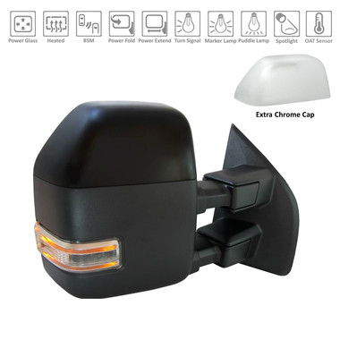 Upgrade Your Auto | Replacement Mirrors | 17-19 Ford Super Duty | CRSHX06796