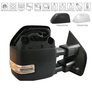Upgrade Your Auto | Replacement Mirrors | 18-20 Ford F-150 | CRSHX06823