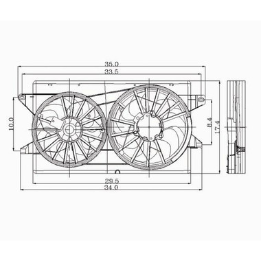 Upgrade Your Auto | Radiator Parts and Accessories | 99-03 Ford Windstar | CRSHA02577