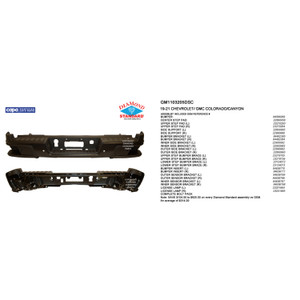 Upgrade Your Auto | Replacement Bumpers and Roll Pans | 19-22 GMC Canyon | CRSHX08622