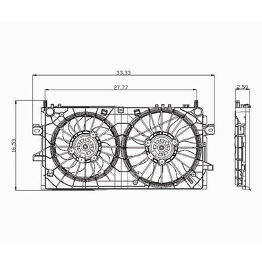 Upgrade Your Auto | Radiator Parts and Accessories | 06-07 Chevrolet Impala | CRSHA03087