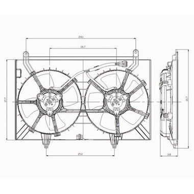 Upgrade Your Auto | Radiator Parts and Accessories | 03-08 Infiniti FX | CRSHA03778