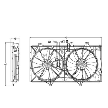 Upgrade Your Auto | Radiator Parts and Accessories | 13-14 Lexus ES | CRSHA03912