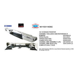 Upgrade Your Auto | Replacement Bumpers and Roll Pans | 05-21 Nissan Frontier | CRSHX21465
